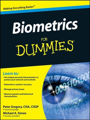 cover image of Biometrics For Dummies&#174;